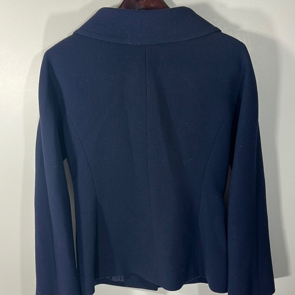 Vintage Talbots Blue Tailored Blazer with Notched Lapel - Picture 7 of 7